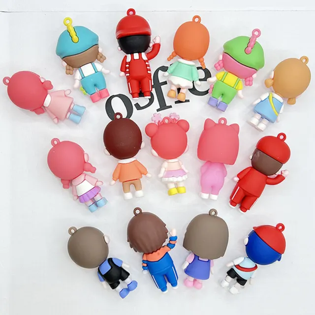 1PC New cute various types of boys and girls keychain student bag pendant ru  GF