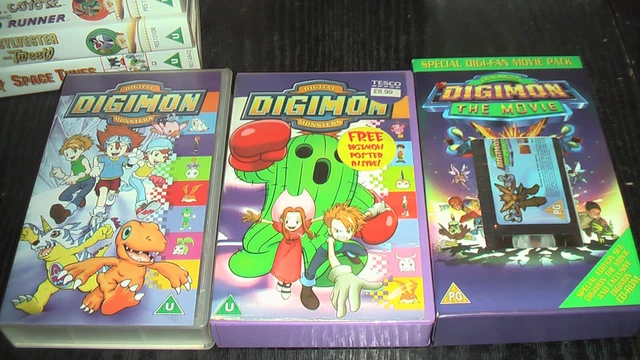 DIGIMON VHS VIDEO Cartoon Animated Joblot Bundle Collection Classic ...