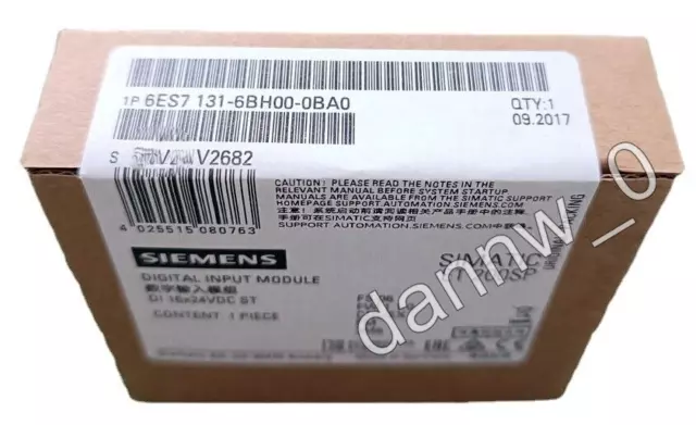 New In Box Siemens 6ES7131-6BH00-0BA0 6ES7 131-6BH00-0BA0 input module