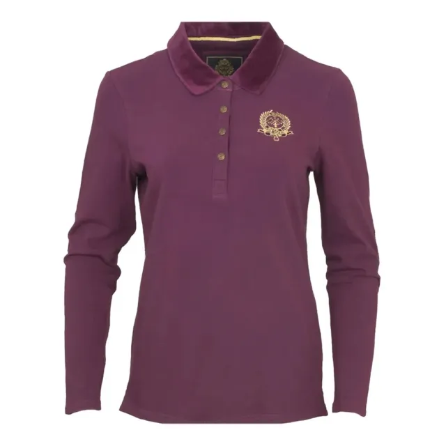 Toggi Ladies Porsha Long Sleeve Polo Shirt - Burgundy