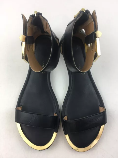 Report Signature Louie Ankle Strap Flat Sandals Women’s Size 6, Black 3408 3