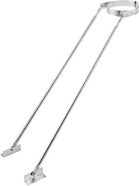 Extended Roof Bracket Supports Chimney Stove Pipe for Duravent Triple Wall