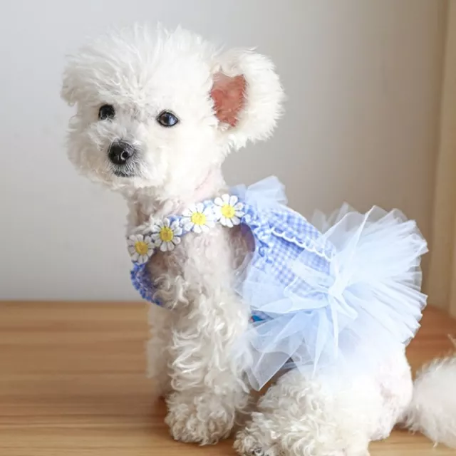 Vestido para perro diario padre-hijo vestido de noche mascota perro pijama floral tela para perro