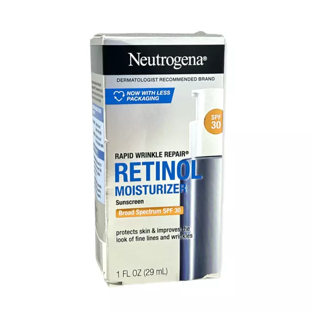 Neutrogena Rapid Wrinkle Repair Retinol Moisturizer Sunscreen SPF 30(1fl.oz.)NEW