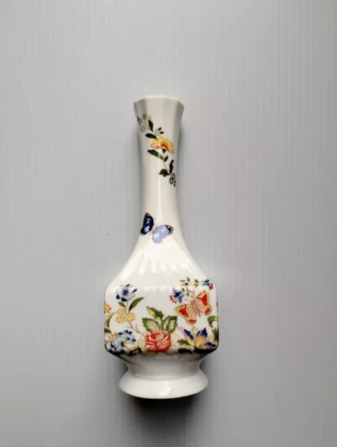 Aynsley Cottage Garden 7" Fine Bone China Bud Vase. Slightly Damaged
