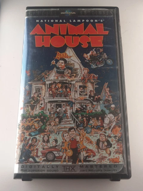 NATIONAL LAMPOON'S ANIMAL House (VHS) 1978 John Belushi Clamshell