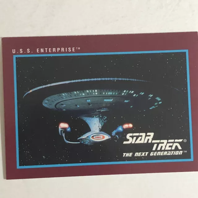 Star Trek The Next Generation Trading Card Vintage 1991 #90 USS Enterprise