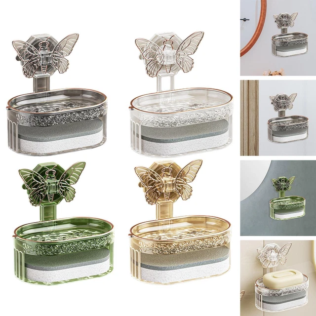 Suction cup soap holder, universal accessories for kitchen and bathroom shower
