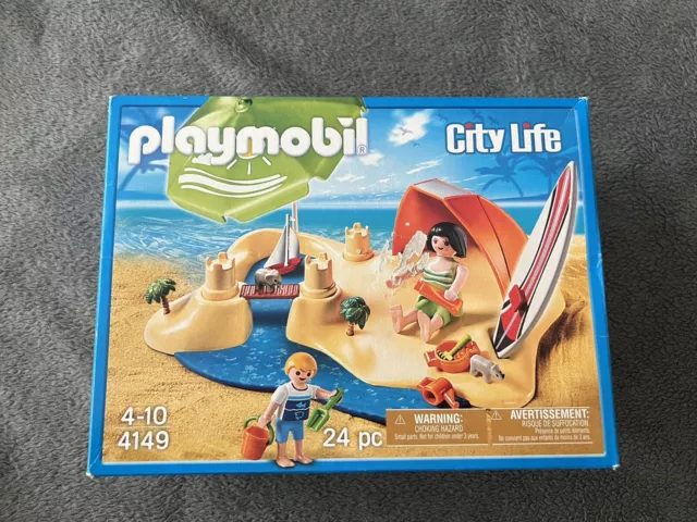 Playmobil 4149 Kompakt Set Strandurlaub City Life 24 tlg Neu OVP