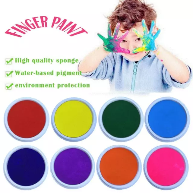 Multi-colour Non-Toxic Ink Pad Rubber Stamp Finger Print Craft scrapbook inkpad