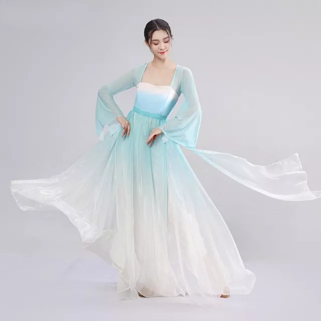 Elegant Classical Dance Costume Female Chinese Style Hanfu Stage Costume Nationa