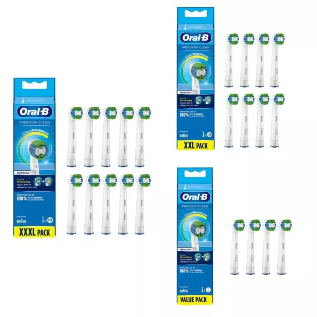 4/8/10 Pack Oral-B Braun Precision Clean Replacement Electric Toothbrush Heads