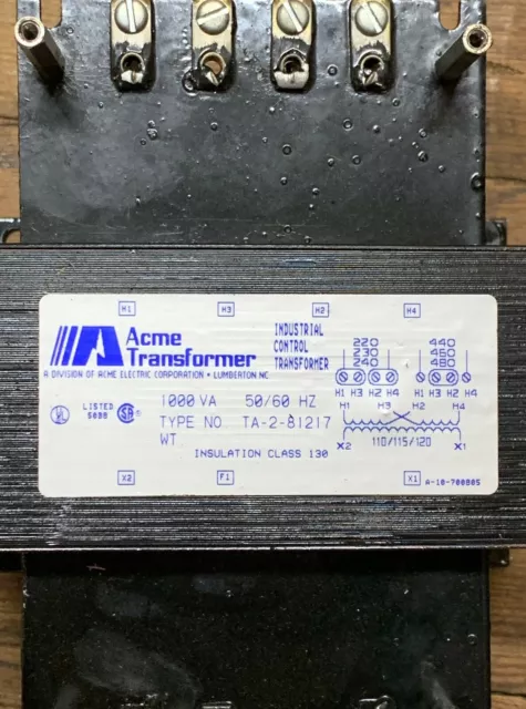 Acme Transformer Ta-2-81217 1000Va 50/60Hz