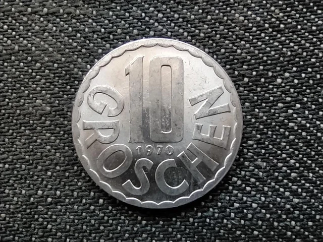 Austria 10 Groschen Coin 1970