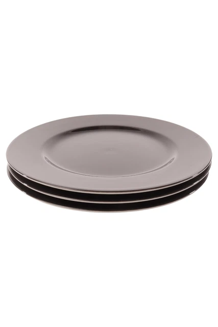 ESCHENBACH Essteller schwarz Ø 26 cm Porzellan