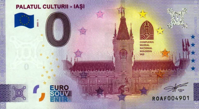 Null Euro Schein - 0 Euro Schein - Rumänien - Palatul Culturii - Iasi 2022-1