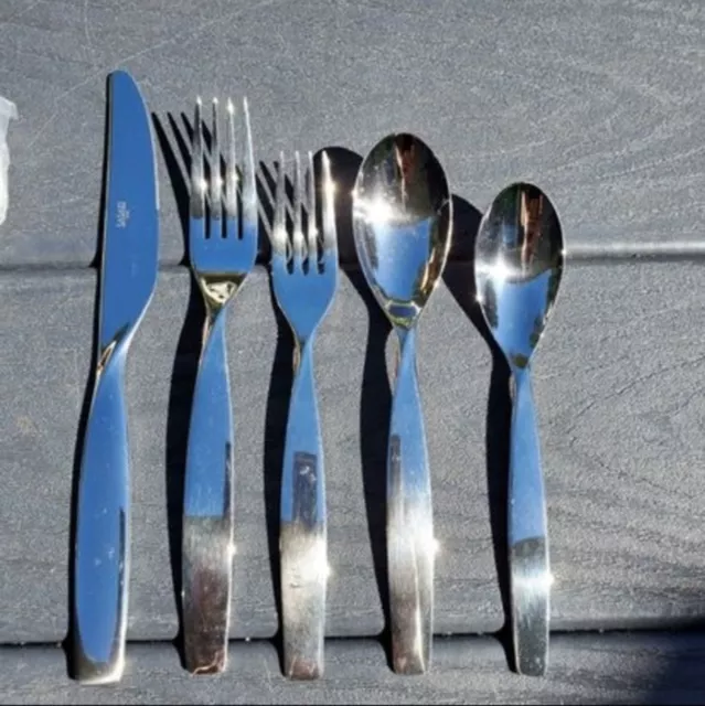 Sasaki Vietnam Cutlery Silver Set 4 Knives Forks Spoon Stainless Steel Kitchen