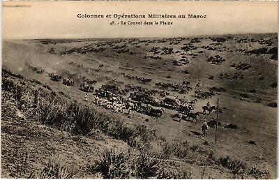 CPA AK Militaire MAROC Colonnes et Operations Militaires - Le Convoi (92372)