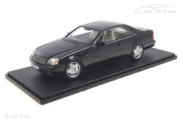Mercedes Benz 600 SEC C140 de 1992 noire au 1/18 de Cult