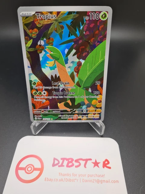Pokemon Tropius 195/193 Illustration Rare Art IR AR Paldea Evolved Mint