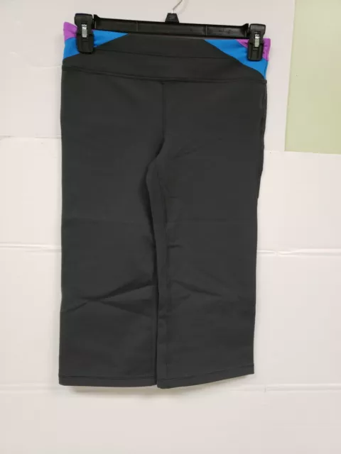 Tek Gear Active Shapewear Womens Stretch Yoga Pants Capri Size M Black