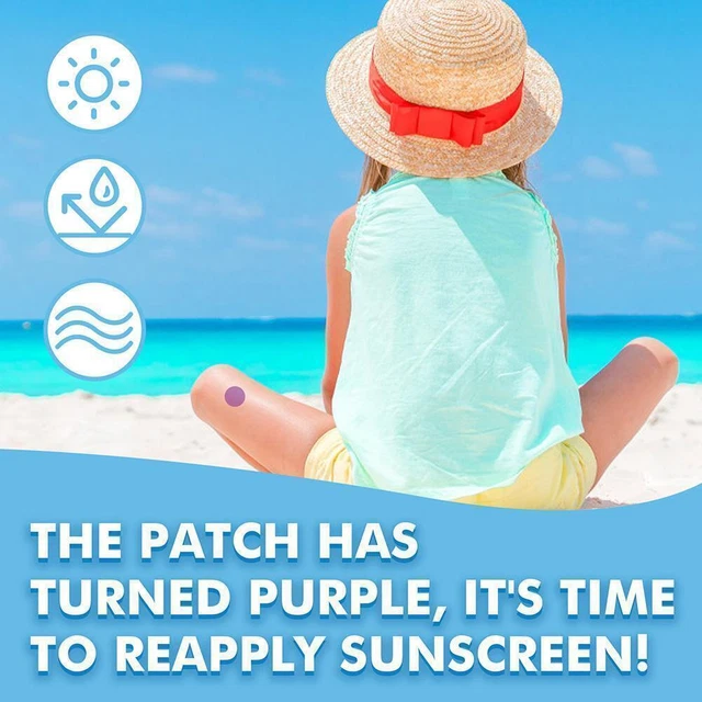 New UV Sun Stickers Sunscreen, UV Patches With UV Detection For Adults Kids 2023