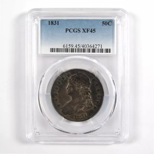 1831 Capped Bust Half Dollar XF45 PCGS 89.24% Silver 50c SKU:I11064