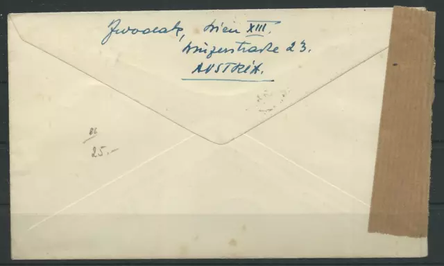 Österreich Nr. 950 (2) auf Zensur-Brief Wien - Edinburgh/England #1060217