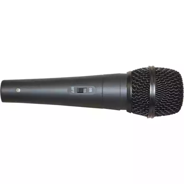 Dynamic Metal Body Studio Live Performance Vocal Microphone by SoundLAB - Black