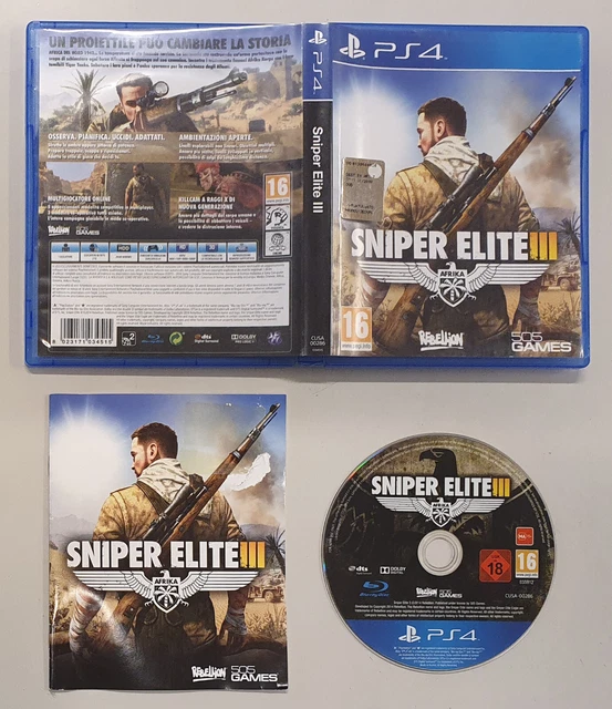 Jeu Sniper Elite III Pour PlayStation 4 Et PS5 - Version FR/PAL - Occasion En Bon état