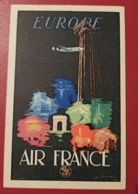 Affiche Vintage Air Afrique. Avec Des Images Publicitaires Vintage Et Anciennes Cadre Blanc A3 87622734