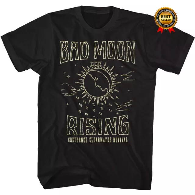 Hot Creedence Clearwater Revival Bad Moon Rising T-Shirt Cotton Shirt 1T259