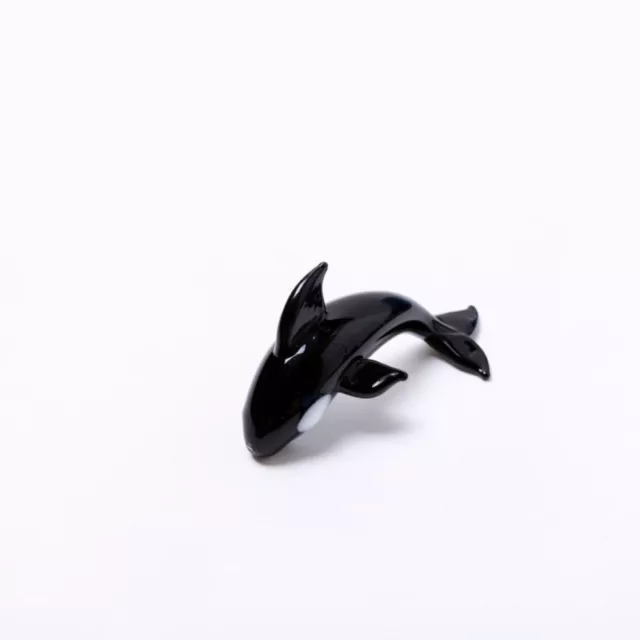 Black Glass Whale Decoration Glass Glass Home Decoration  Room