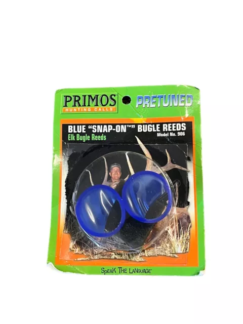 Primos Snap-On Blue Reeds Elk Calls Pretuned, Reeds Are Molded From Silicone 906