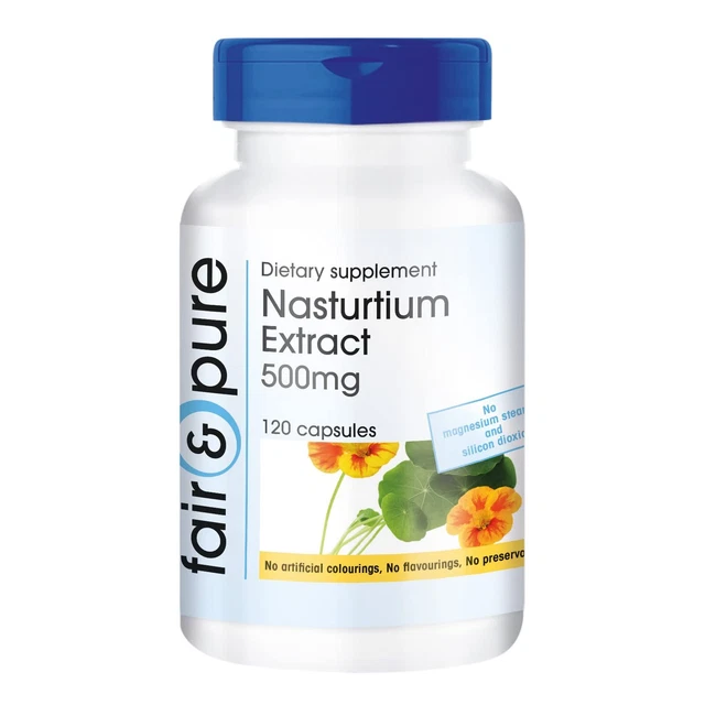FAIR & PURE® Nasturtium Extract 500mg Tropaeolum majus Vegan