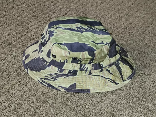 ORIGINAL VIETNAM WAR TIGER STRIPE Boonie Hat, Size 57 £325.35 - PicClick UK