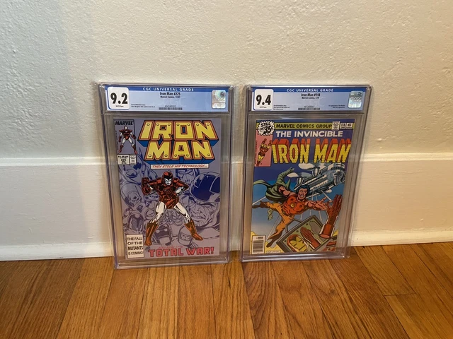 Invincible Iron Man 118 CGC 9.4 & 225 CGC 9.2 (White Pages)