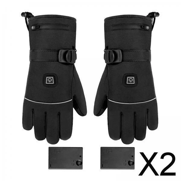 2X Gants Chauffants électriques Chauds Gants De Chauffage Thermique Ski