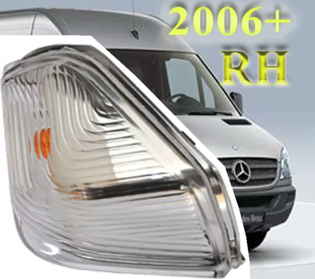 For Mercedes Sprinter Wing Mirror Side Indicator Repeater Lens Driver Side Part