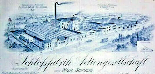 Lot 10x SAG Schloßfabrik - AG v W. Schulte Velbert Aktie 1932 Schulte-Schlagbaum