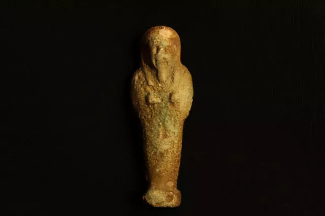 Ancient Egypt Late Dynastic Period, C. 664-332 B.C. Light Green Faience Ushabti