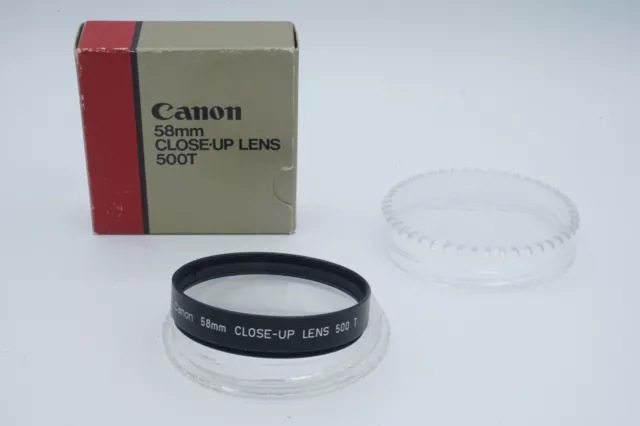 Canon Close-up Lens 500T 58mm - Bonnette macro - Argentique
