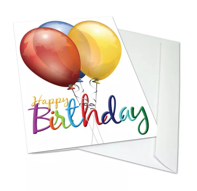 Large Happy Birthday Greeting Card with Envelope-Blank Inside-11.75" x 9" 2