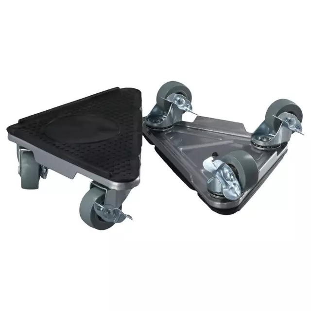 Triangle 3 Wheel Moving Dolly Black Furniture Lifter Set  Heavy Object