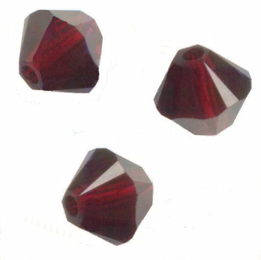 site parisien  40 PERLES TOUPIES SWAROVSKI   5mm   GARNET