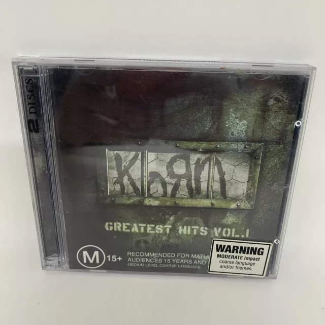 Korn GREATEST HITS VOL. 1 * 2 Disc* CD Best Of GOOD CONDITION Free Postage