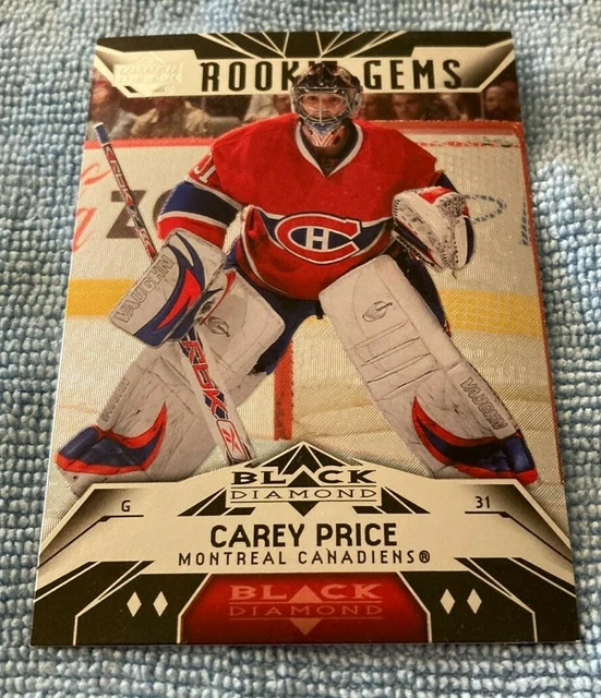 CAREY PRICE 200708 Upper Deck Black Diamond Rookie Rc Gem Card 194