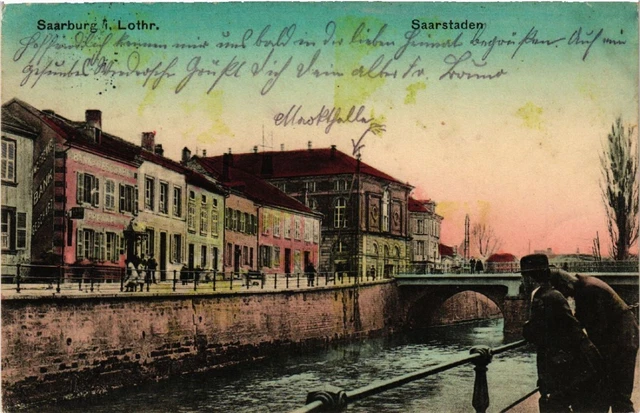 CPA AK SARREBOURG - SAARBURG i. L. - Saarstaden (387585)