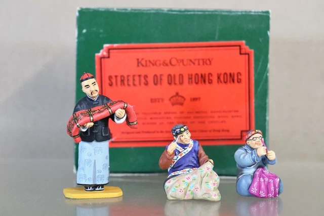 Figurine King & Country HK119M - Rue Du Vieux Hong Kong - Homme Avec Cage (neuf)