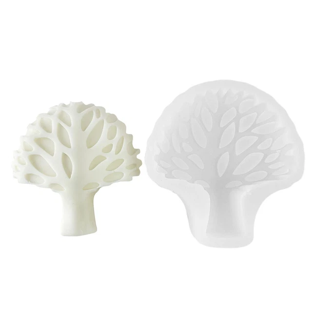 Moldes de silicona Tree of Life hágalo usted mismo para pasteles velas para hornear postres decoraciones para el hogar